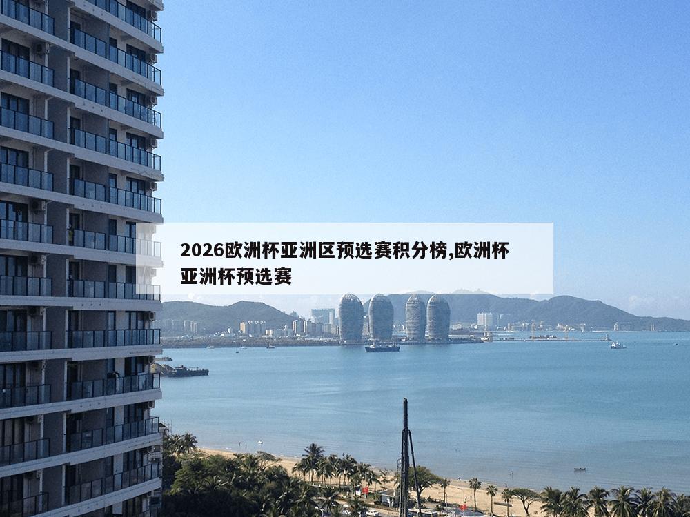 2026欧洲杯亚洲区预选赛积分榜,欧洲杯亚洲杯预选赛